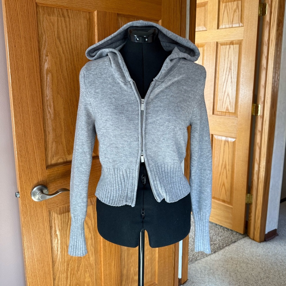 Fitted Zip Hoodie Sweater